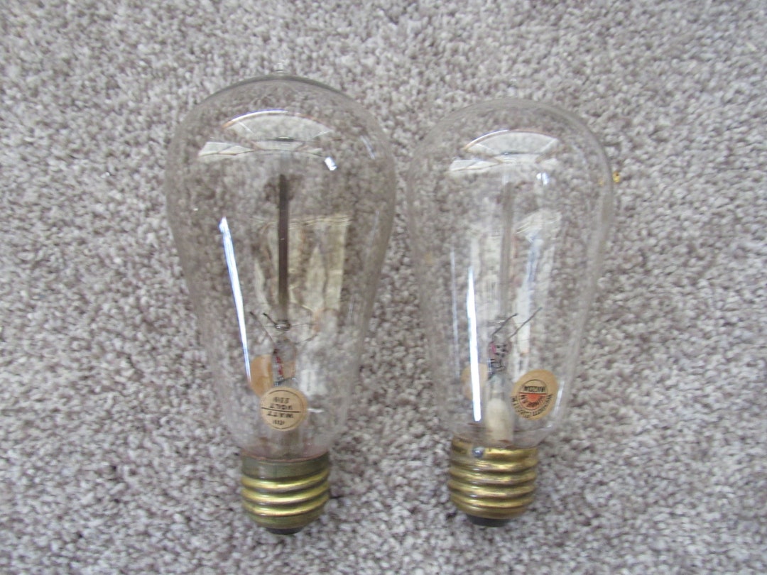 Edison Mazda Nipple Light Bulb C. 1890 Orig. Antique Edison Etsy