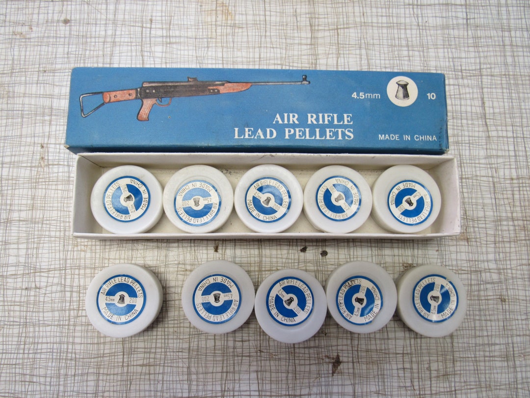 Air Rifle Lead Pellets 4.5MM Vintage Etsy