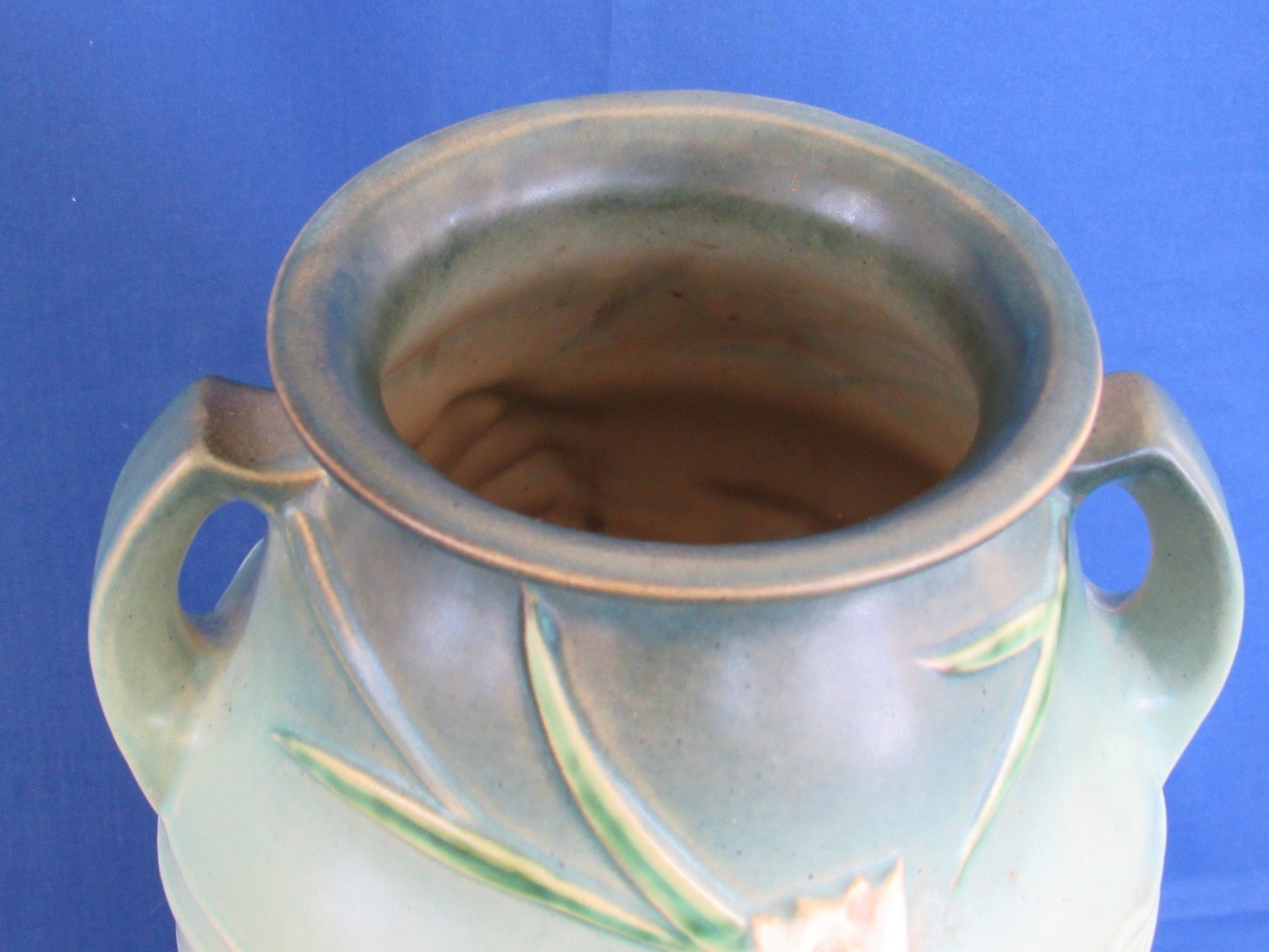 19 Green Roseville Freesia Floor Vase 12918 Etsy