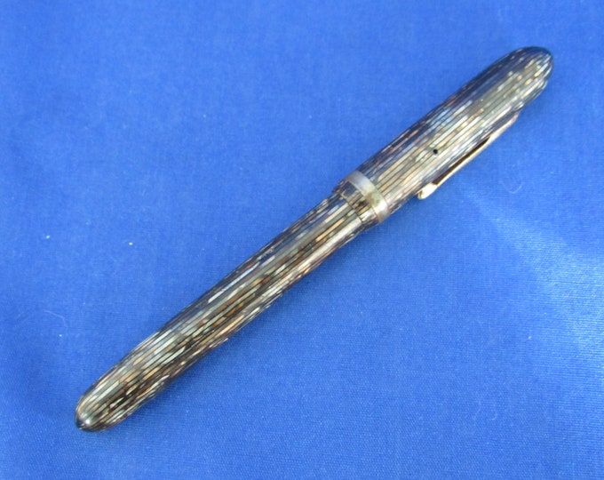 Vintage Fountain Penthe Conklin Pen Cochicagoblack With Gold Silver