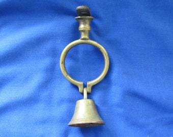 Door Bell  Wall Hanging Brass Door Bell / Dinner Bell / School Bell  Vintage