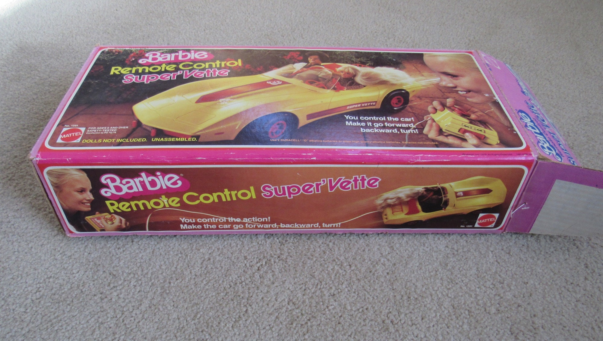 1979 Mattel Barbie Super Vette Corvette Remote Control Car Etsy