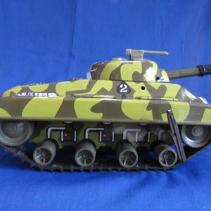 Marx Tank Toy Tin Marx #2 Key Wind 1950&#39;s