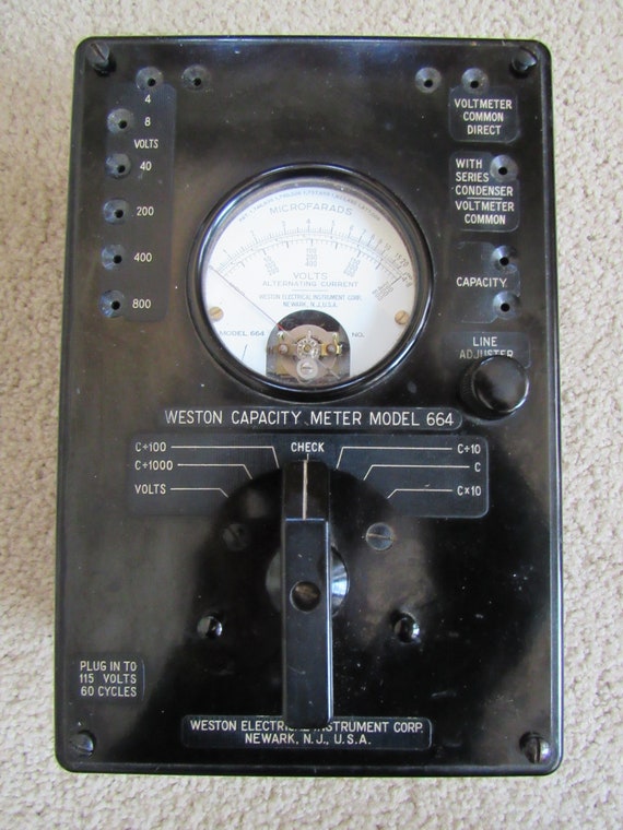 Weston Model 665 & 664 Test Instruments With Oak Case - Etsy