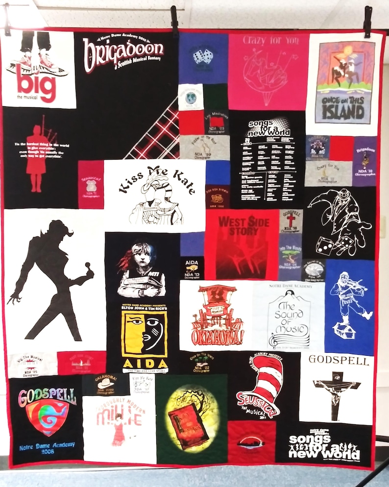 Graduation Keepsake Gift Custom Tshirt Quilt Memory Blanket College Jersey Bedding Sports Clothing Comforter Memorial Shirt Throw Handmade Fabric Creation Personalized Sentimental Value Preserve Cherished Memories Quality Craftsmanship