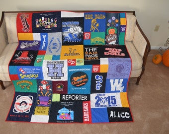 T-shirt Quilt with a non traditional design - DEPOSIT ONLY