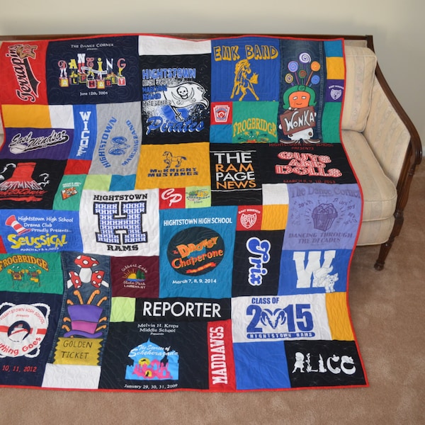 Mosaic Tshirt Quilt - Eclectic and Funky - DEPOSIT ONLY
