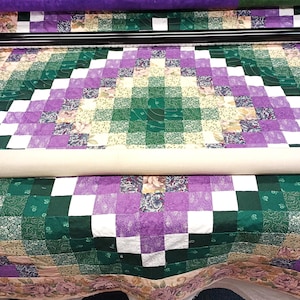 Custom Quilt Service Deposit Required Professional Quilting Machine Work Fast Turnaround Edge Pattern Design Selection Thread Color Meander