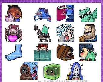 Deadlock Emote Pack Bundle | Twitch Emotes | Discord Emotes | Gaming Streamer Pack | Digital Download