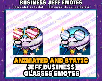 Business Jeff Land Shark Emotes | Twitch, Discord (PNGs or GIFs)