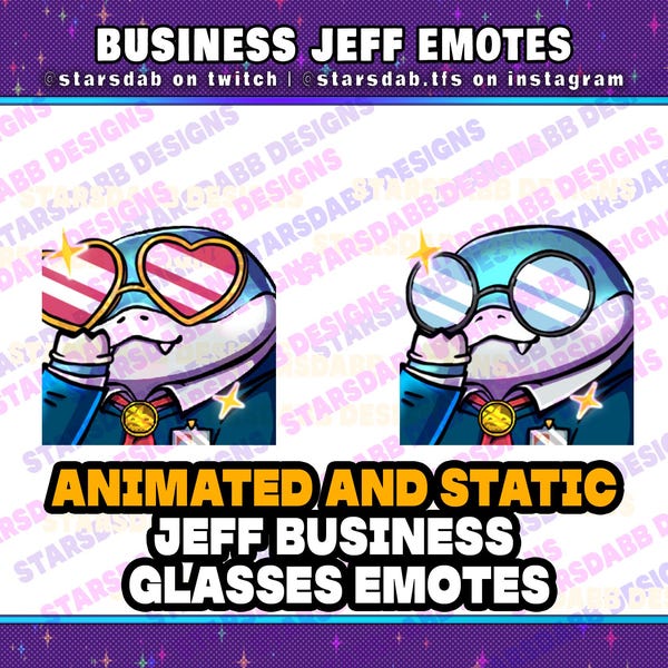 Emotes de tiburón de Jeff Land para negocios / Twitch, Discord (PNG o GIF)