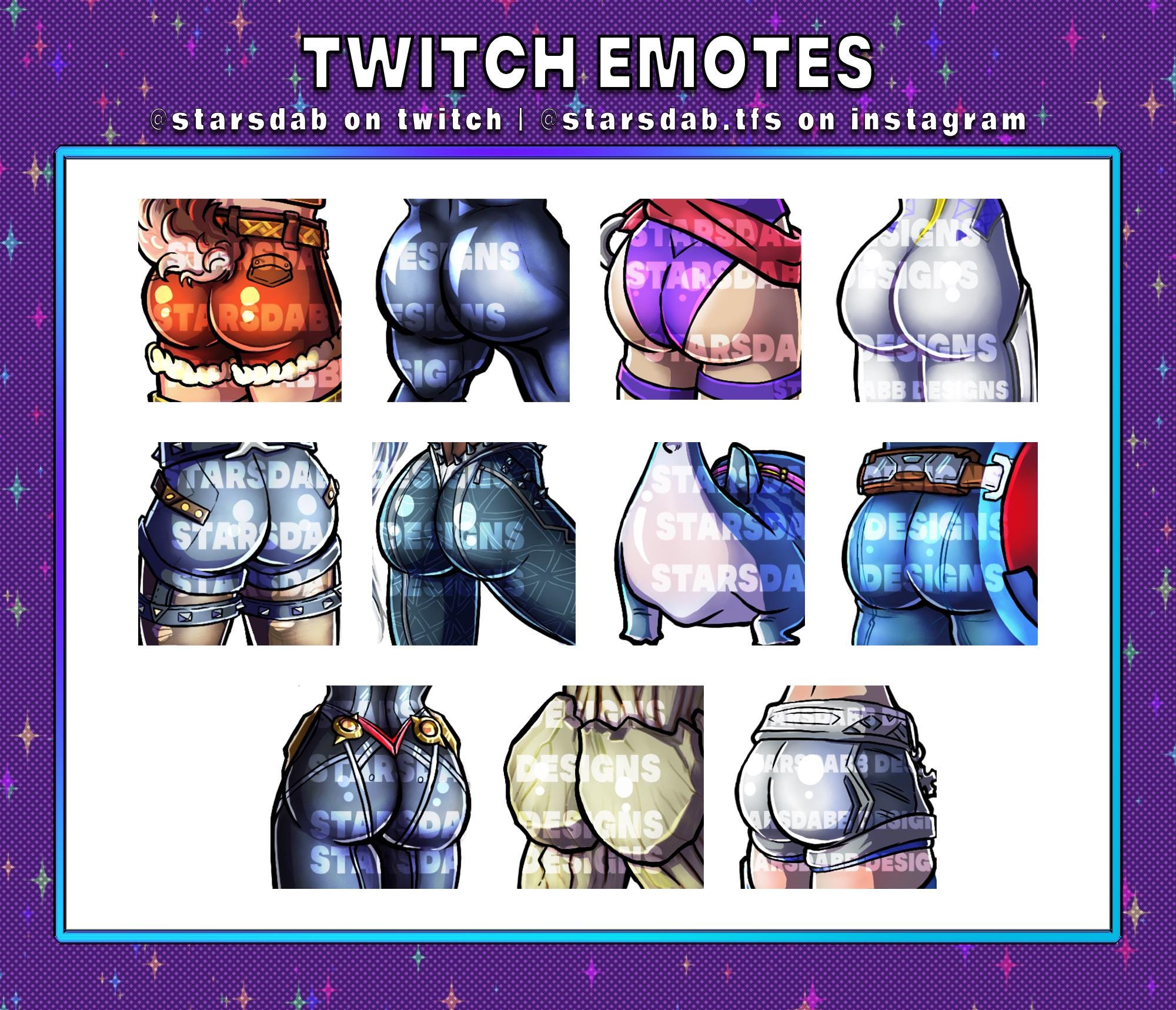 Marvel Rivals Emotes | Twitch Emotes | Butt Emotes | youtube | jeff the land shark | squirrel girl | Psylocke venom emote | sue storm