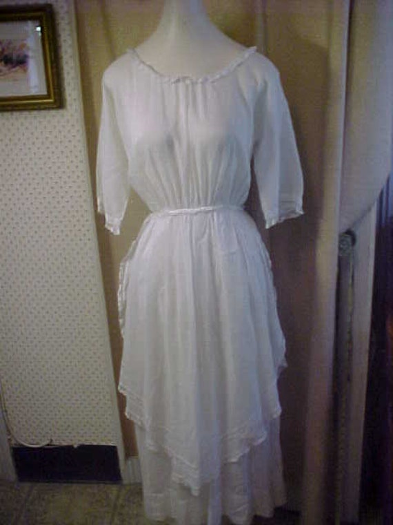 antique white dress