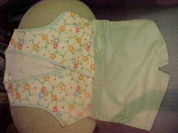 1930s little boys (size 4) cotton print play suit