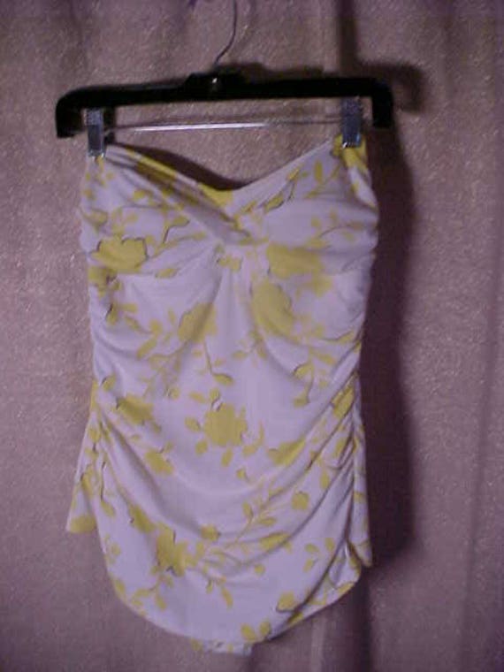 Vintage Yellow and White Bathing Suit, Jantzen, Size … Gem