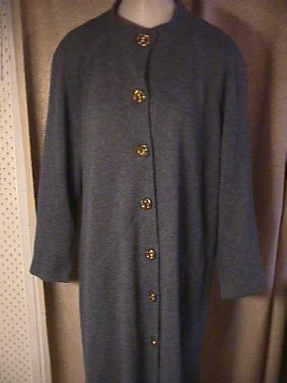Vintage Lillie Ann Grey Button Down Front with Go