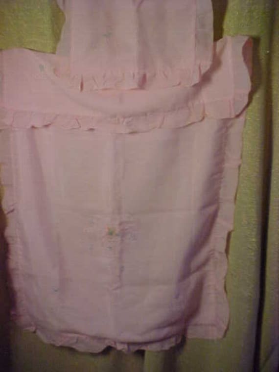 Vintage 30s Babies Crib Pink Cover with pillow co