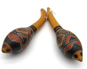 Hand Made Gourd Maracas