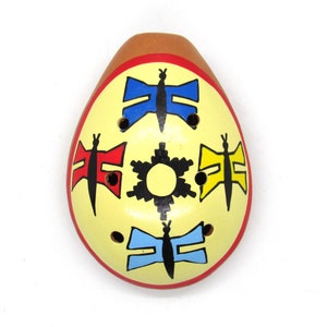 Ocarina (Clay Flute) Butterflies Hand Crafted in Peru