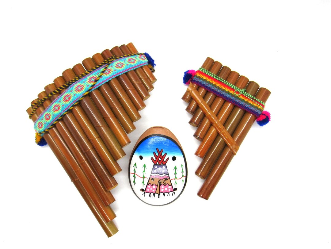 Clay Ocarina & Two Reed Pan Flutes Etsy