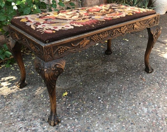 Antique Piano Bench Etsy