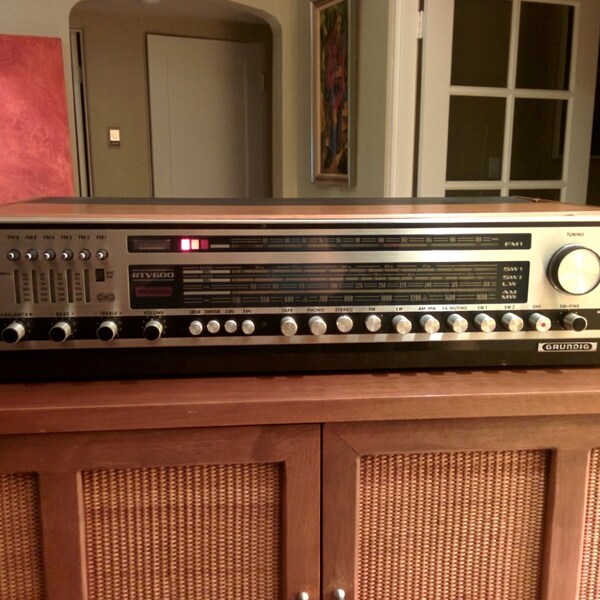 Vintage Grundig RTV 600 classic solid state stereo receiver (works)