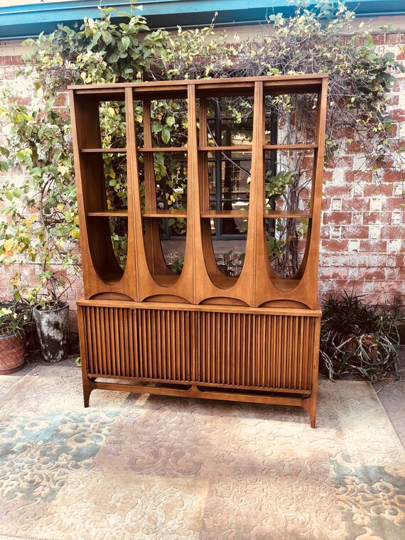 Vintage Mid Century Broyhill Brasilia Two Piece Room Divider | Etsy