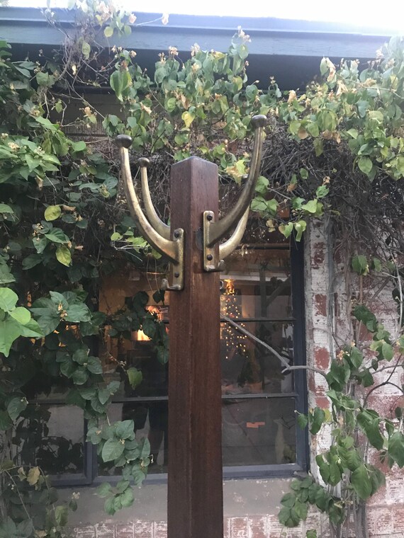 Antique Stickley Mission Coat Rack Hall Tree Etsy