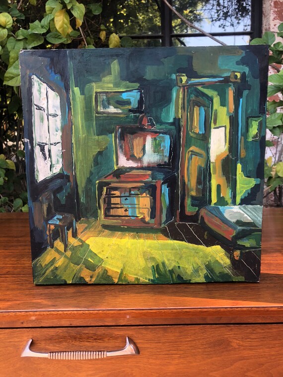 Fun Van Gogh Styled Bedroom Acrylic Painting On 3d Board