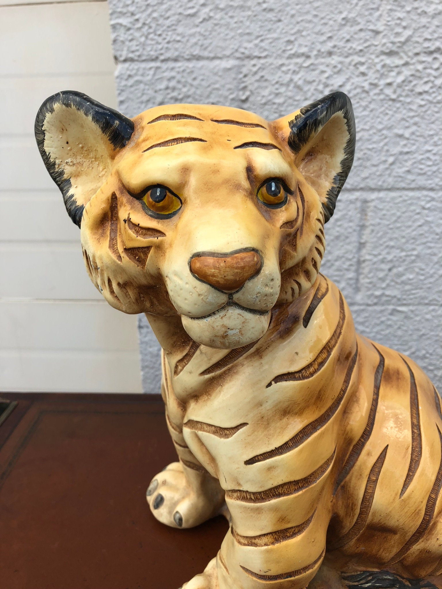 - Etsy Vintage Statue Tiger