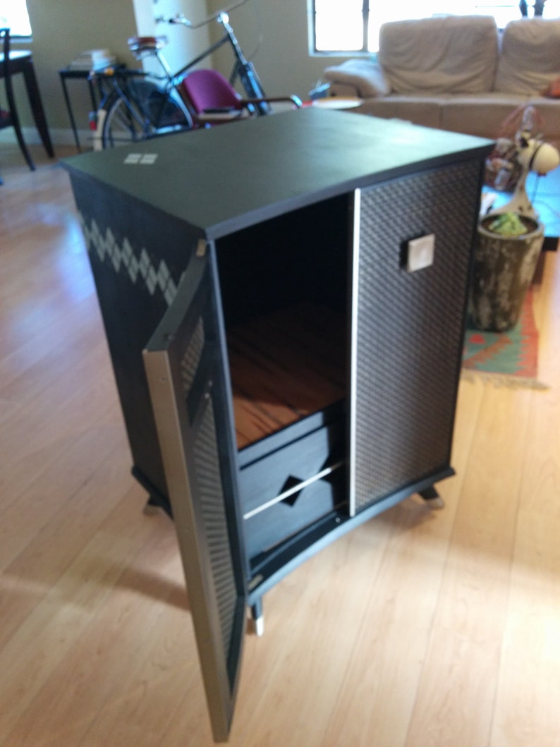 Liquor Upcycled From 60s Television Etsy