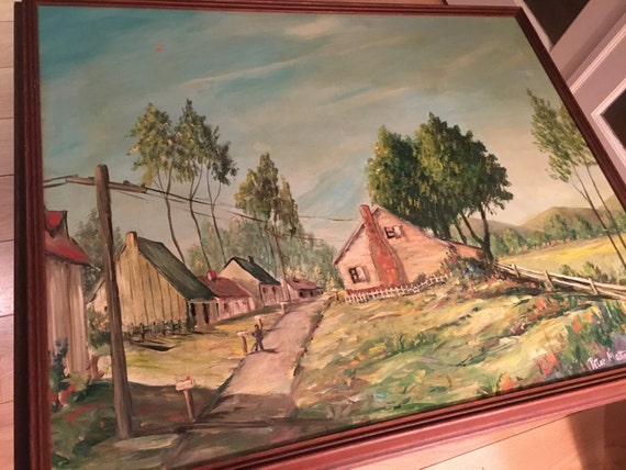 Small french oil paintings