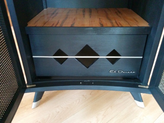 Liquor Cabinet Upcycled From 60s Television Liquor Cabinet Upcycled From 60s