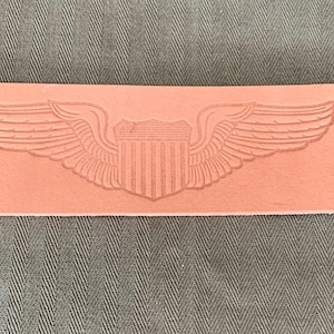 Toppa in pelle con ali da pilota USAAF USAAC - Giacca A-2 della seconda guerra mondiale B17 B24 P51