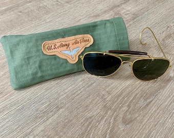 Vintage AQS Aquaswiss James Unisex Gold Pilot Sunglasses  display picture 1