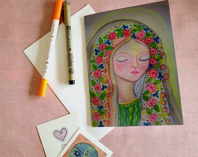 Greeting Card, Artist Print- Grandmother's Blessings