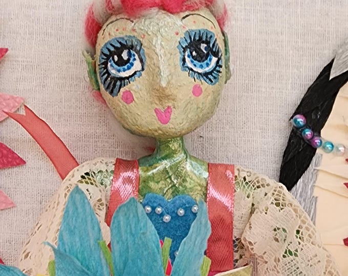 Featured listing image: Christmas Elf on A Shelf! Pink Christmas Tree Ornaments