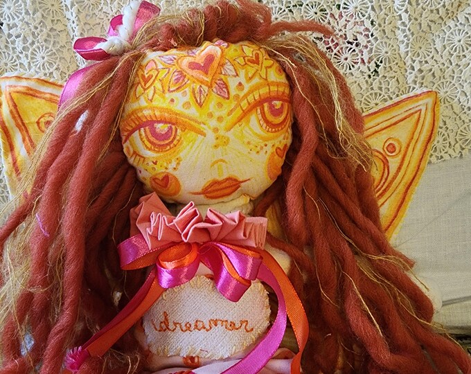 Soft Plush, Handmade Rag Doll, Dreamer Rag Doll