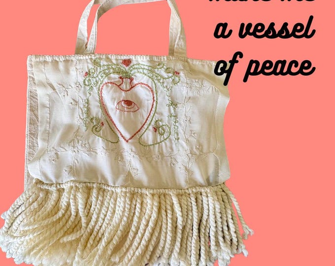 Handmade Tote Bag, book bag, cute tote bag, farmers market bag, beach bag, summer tote, fall tote, journal bag
