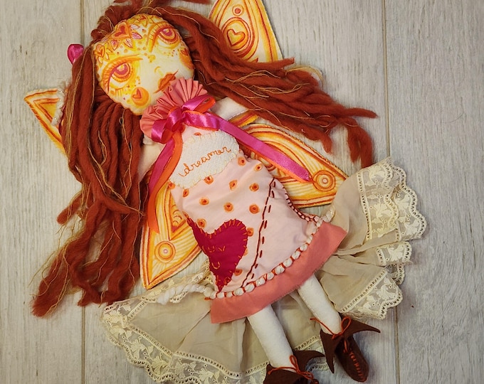 Soft Plush, Handmade Rag Doll, Dreamer Rag Doll