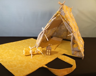 12" Doll Tent Pattern - A-Frame - PDF File Only