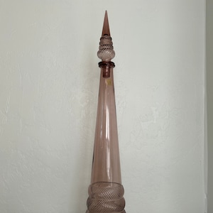 Tall Italian Genie Bottle Decanter