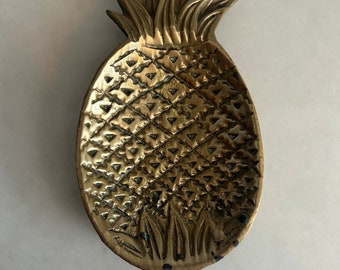 Vintage Brass Pineapple Catchall