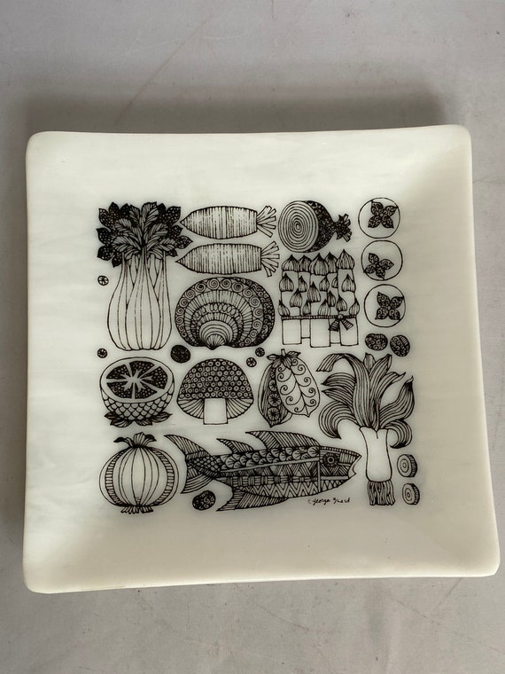 Braird Milk Glass Vegetable Tray Etsy