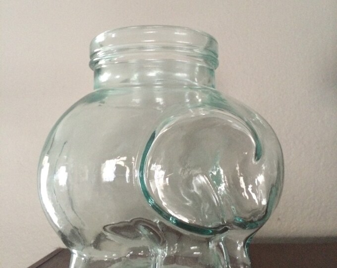 Small Glass Elephant Jar Made in Italy Etsy