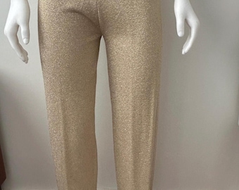 Lisa Orignals Gold Lame’ Pants NWT