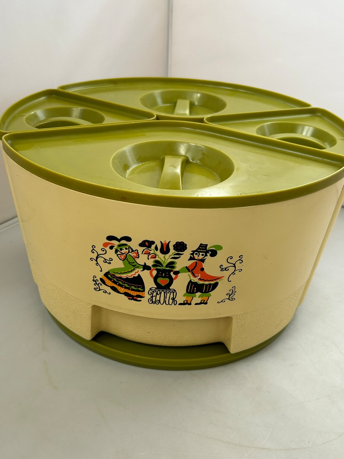 Sterilite Pennsylvania Dutch Lazy Susan Canister Set Etsy