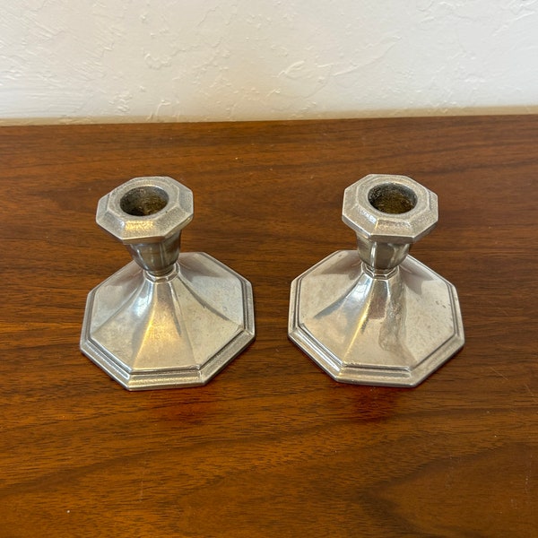 Columbia Wilton Pewter Candlestick Holders