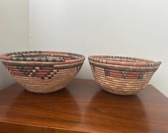 Tribal Look Woven Baskets (2)