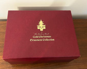 Danbury Mint Boxed Gold Ornaments 1983